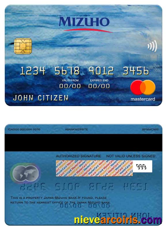 Japan Mizuho Bank Mastercard Preview