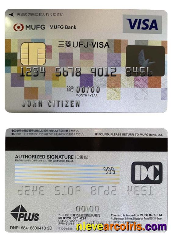 Japan Mufg Bank Visa Card Photolook