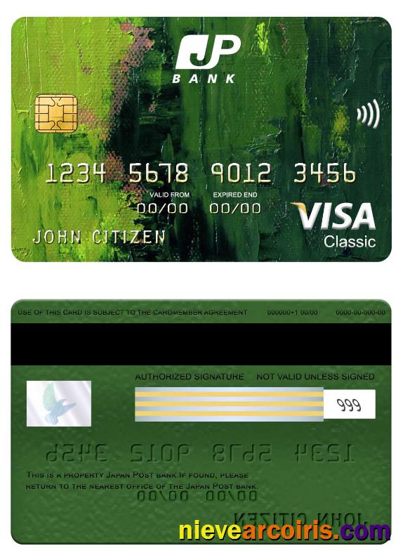 Japan Post Bank Visa Classic Card Photolook