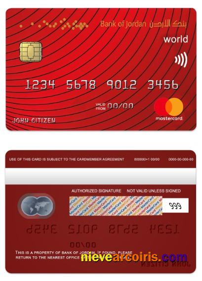 Jordan Bank Of Jordan World Mastercard Photolook