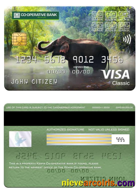 Kenya Co Operative Bank Visa Classic Card Photolook