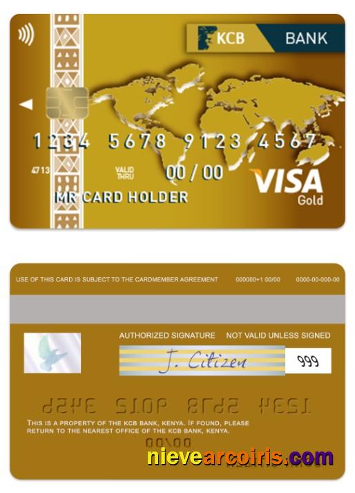 Kenya KCB Bank Visa Gold Card Preview
