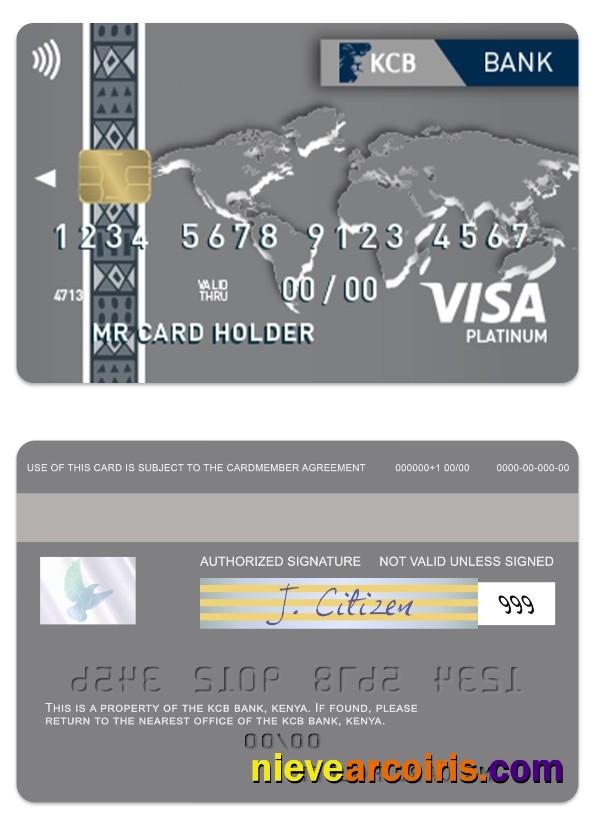 Kenya KCB Bank Visa Platinum Card Preview