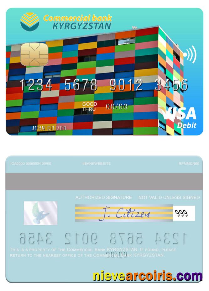 Kyrgyzstan Commercial Bank KYRGYZSTAN Visa Debit Card Preview