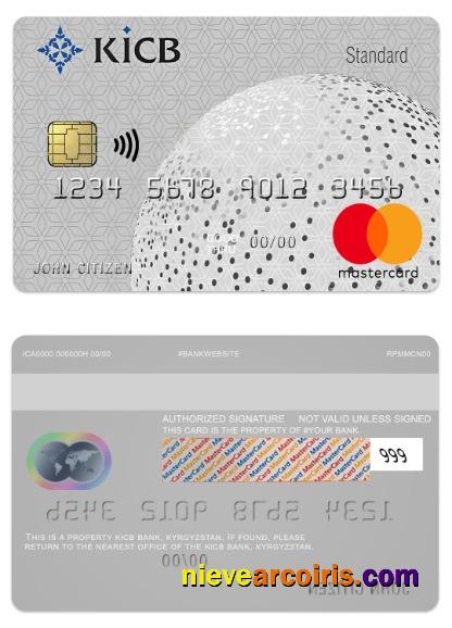 Kyrgyzstan KICB Bank Standart Mastercard Photolook