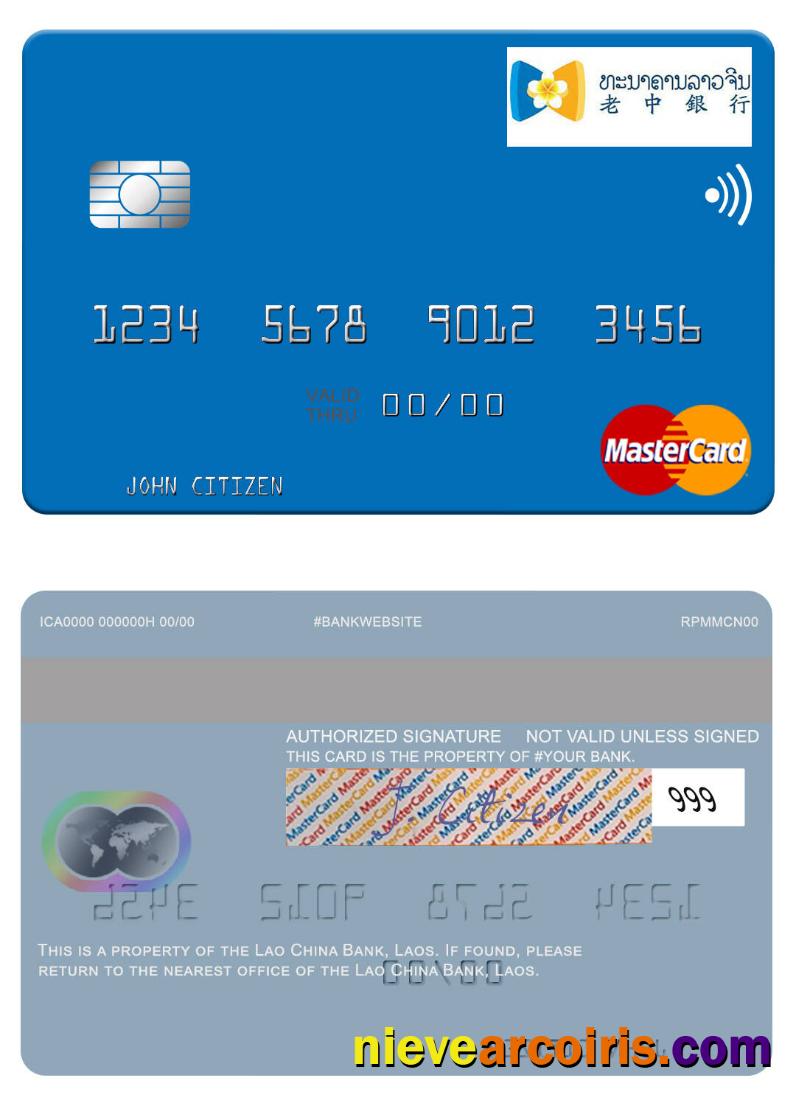 Laos Lao China Bank Mastercard Preview