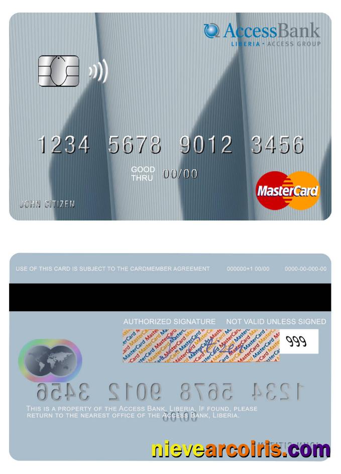 Liberia Access Bank Mastercard Photolook