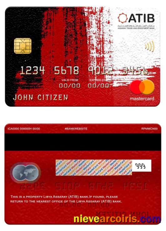Libya Assaray (ATIB) Bank Mastercard Photolook