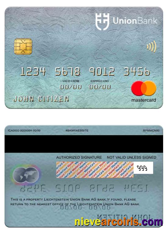 Liechtenstein Union Bank AG Bank Mastercard Photolook
