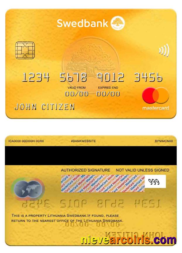 Lithuania Swedbank Mastercard Preview