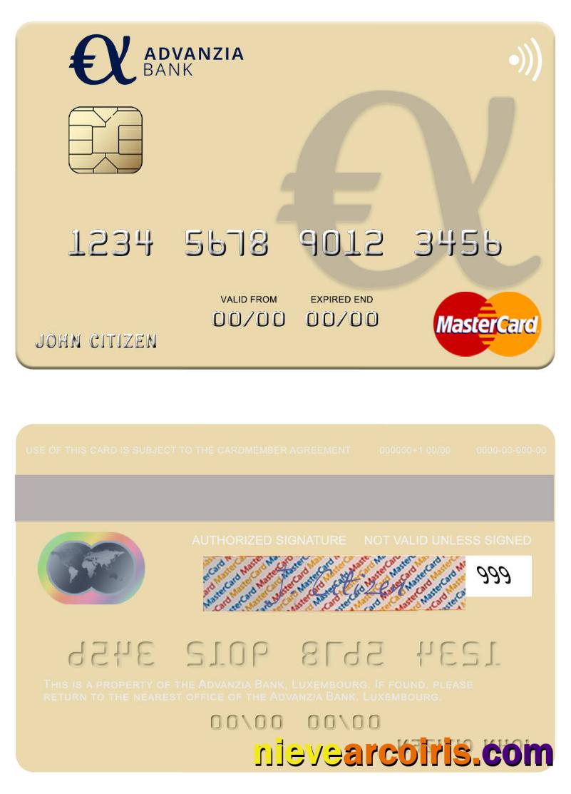 Luxembourg Advanzia Bank Mastercard Preview