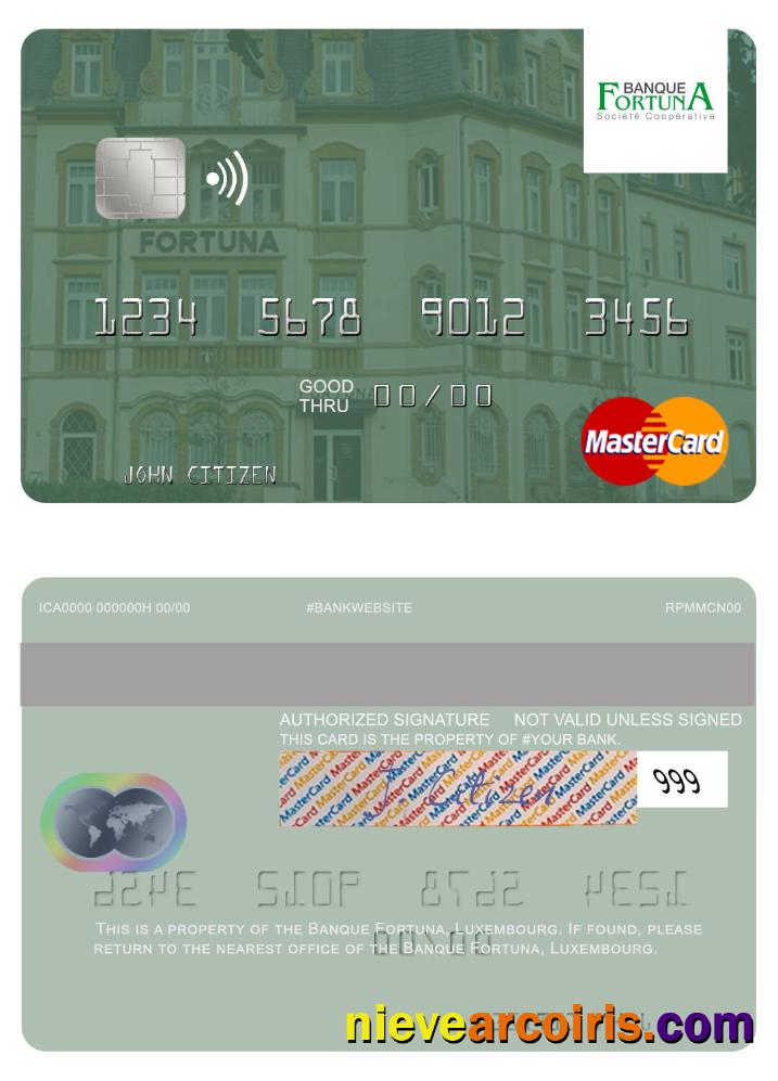 Luxembourg Banque Fortuna Mastercard Photolook