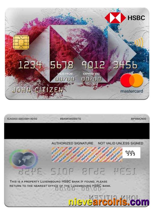 Luxembourg HSBC Bank Mastercard Preview