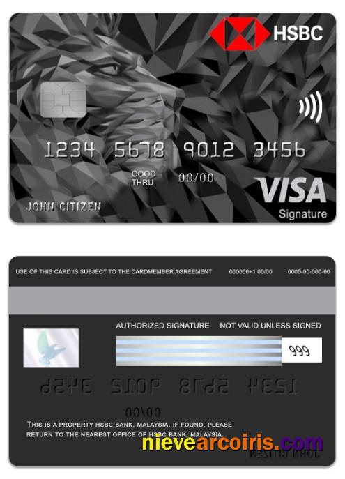 Malaysia HSBC Bank Visa Signature Credit Card Preview