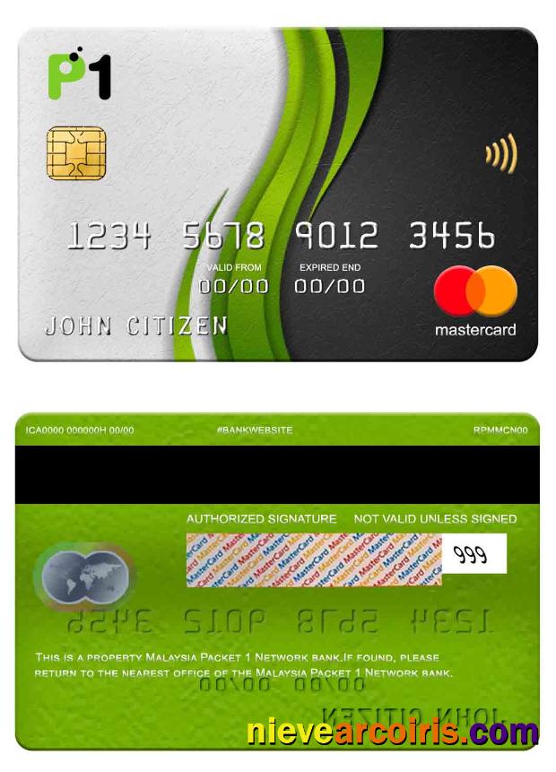 Malaysia Packet 1 Network Bank Mastercard Sample