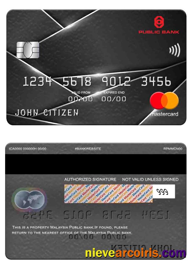 Malaysia Public Bank Mastercard Photolook