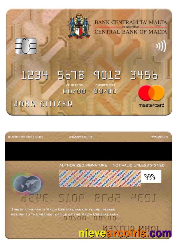 Malta Central Bank Mastercard Photolook