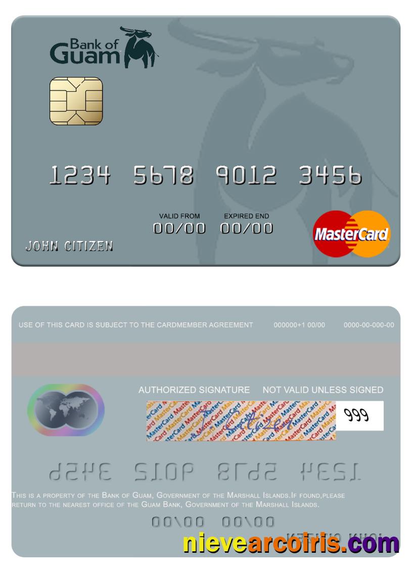 Marshall Islands Bank Of Guam Mastercard Preview