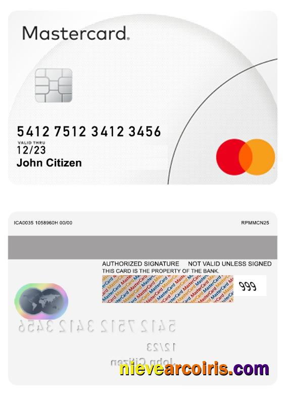 Mastercard Sample Psd Classic Design Photolook