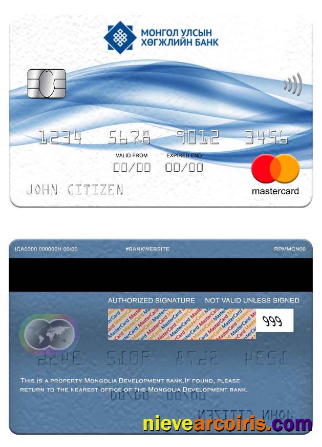 Mongolia Development Bank Mastercard Photolook