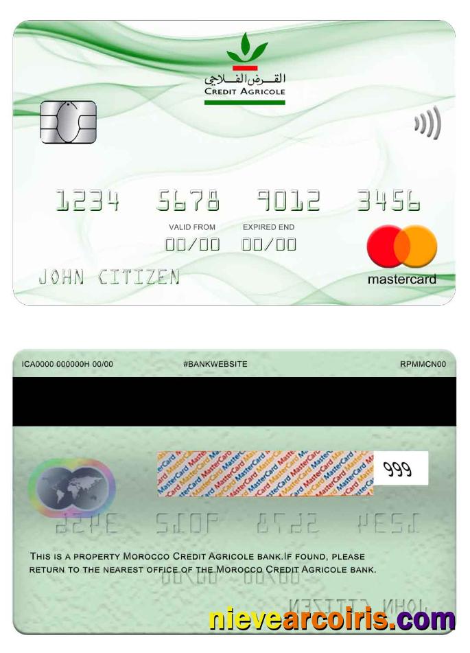 Morocco Credit Agricole Bank Mastercard Photolook