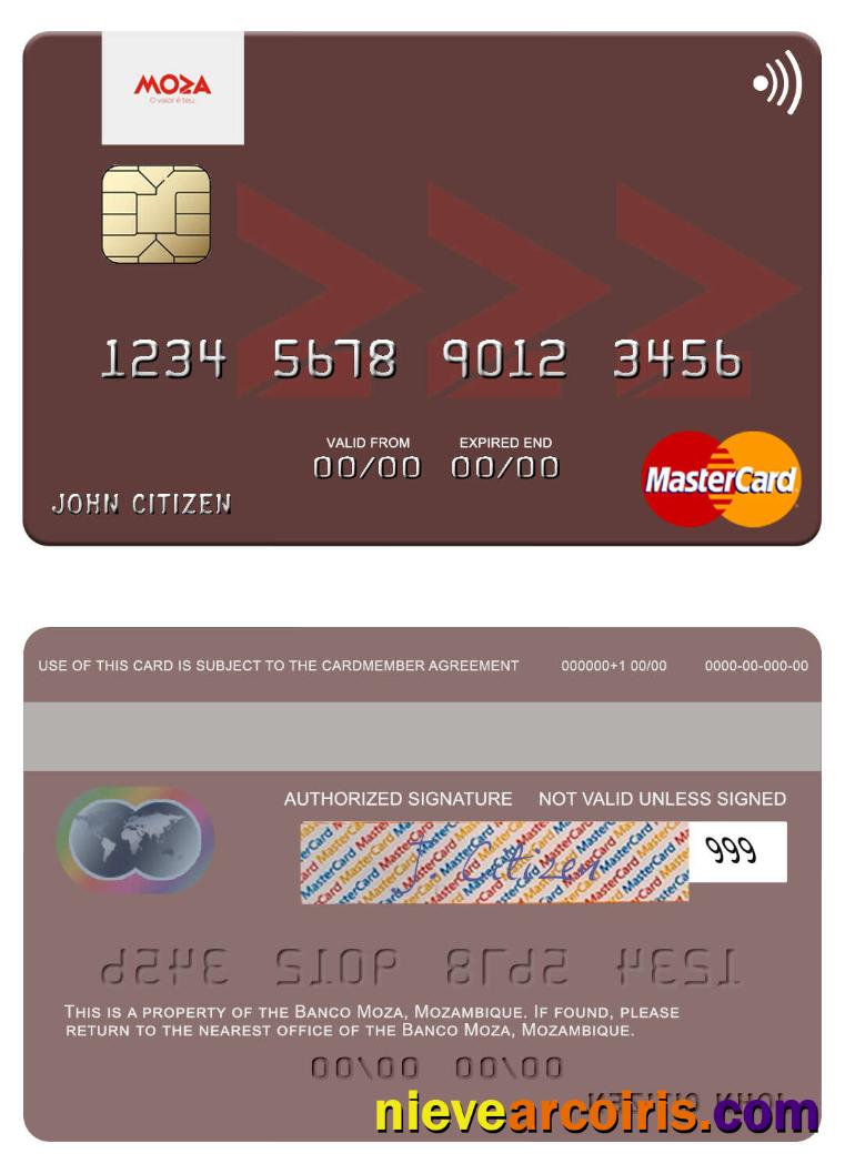 Mozambique Banco Moza Mastercard Preview