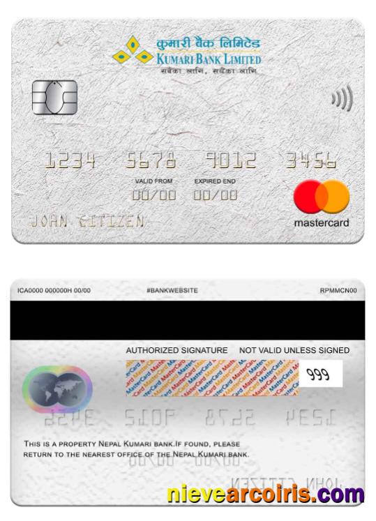 Nepal Kumari Bank Mastercard Photolook