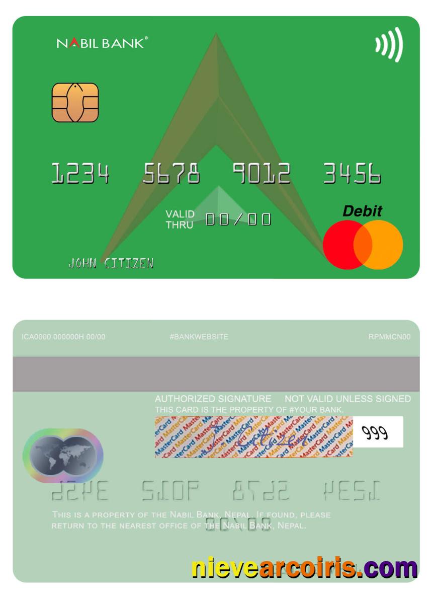 Nepal Nabil Bank Mastercard Photolook