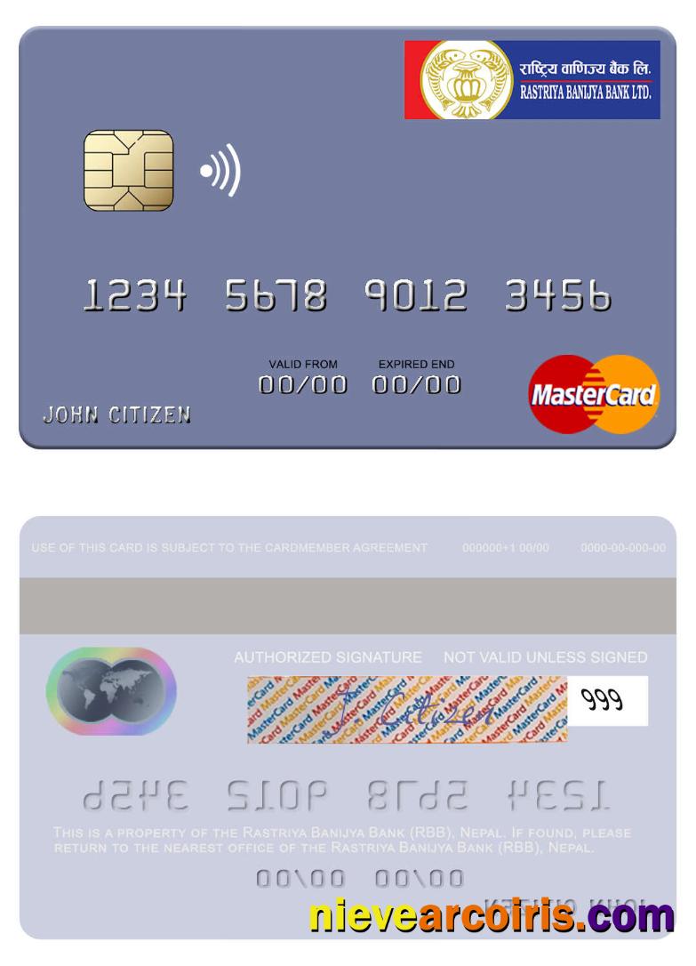 Nepal Rastriya Banijya Bank (RBB) Mastercard Preview