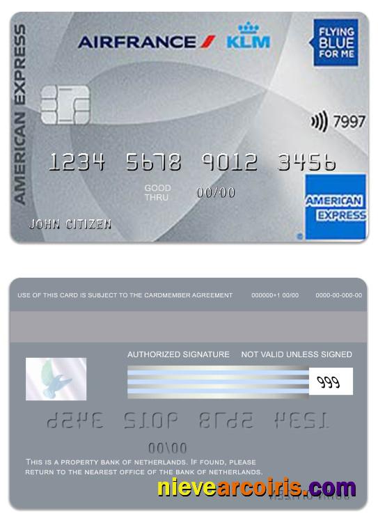 Netherlands Bank Of Netherlands American Express Card Photolook