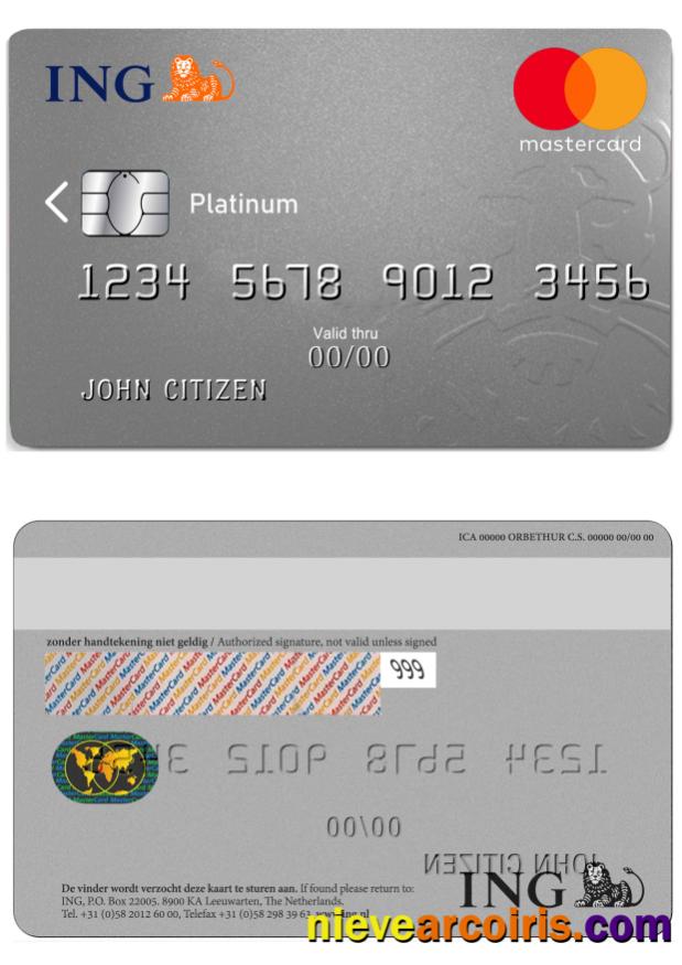 Netherlands ING MasterCard Photolook