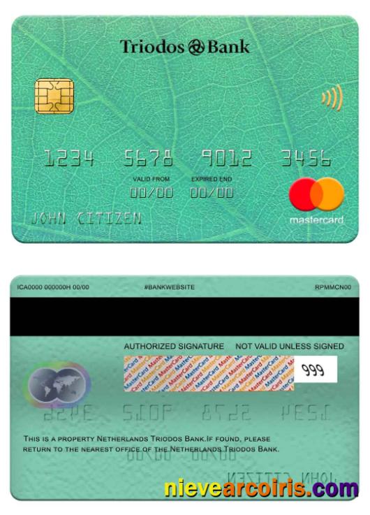 Netherlands Triodos Bank Mastercard Photolook