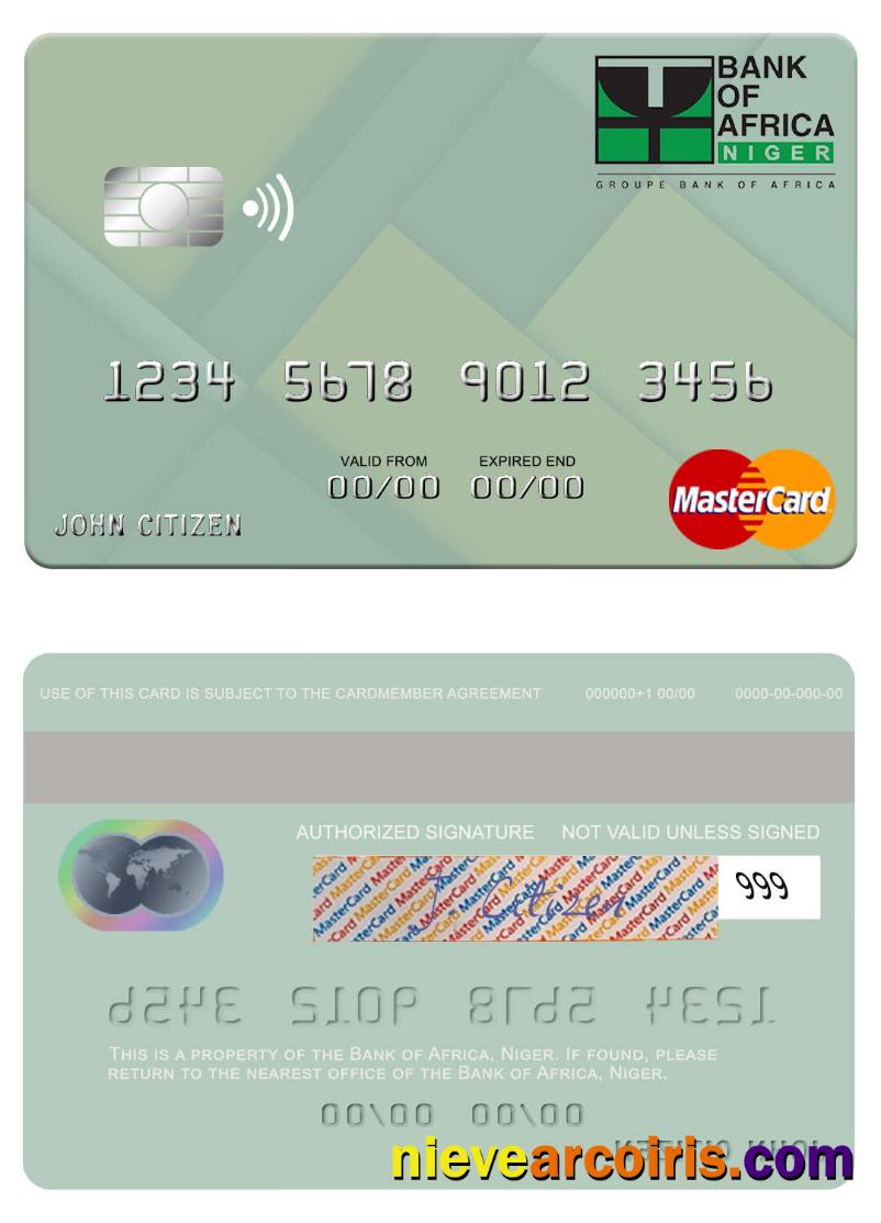 Niger Bank Of Africa Mastercard Preview