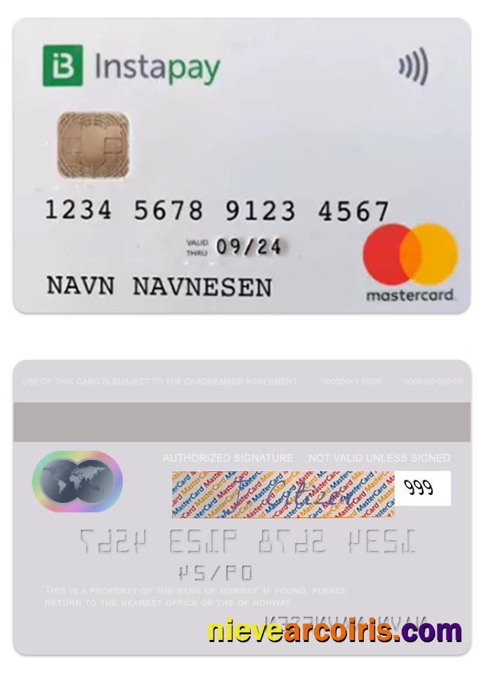 Norway Bank Of Norway Instapay Mastercard Photolook