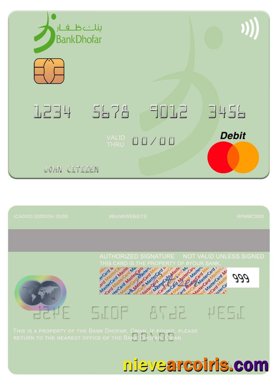 Oman Bank Dhofar Mastercard Preview