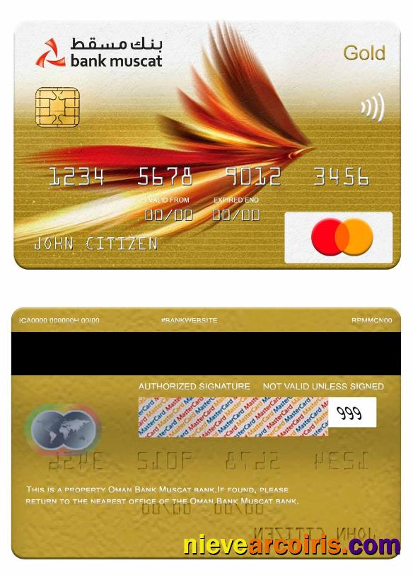 Oman Bank Muscat Bank Mastercard Gold Preview
