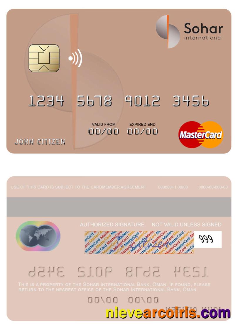 Oman Sohar International Bank Mastercard Photolook