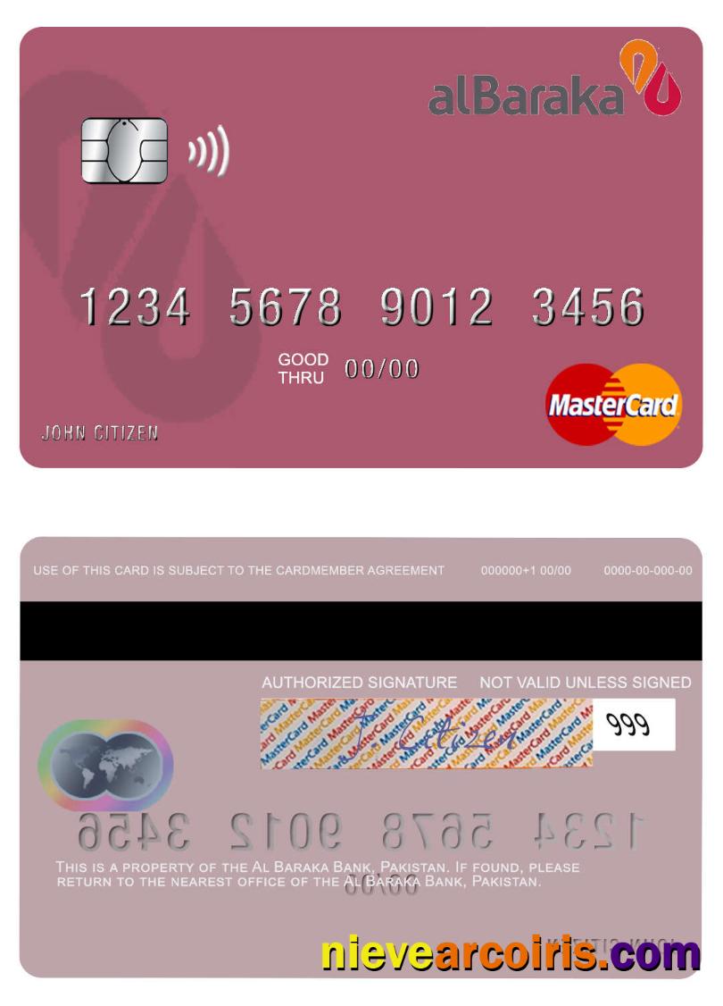 Pakistan Al Baraka Bank Mastercard Photolook