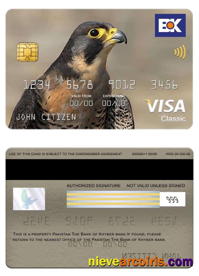 Pakistan The Bank Of Khyber Bank Visa Classic Card Preview