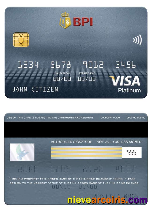 Philippines Bank Of The Philippine Islands Visa Platinum Card Preview