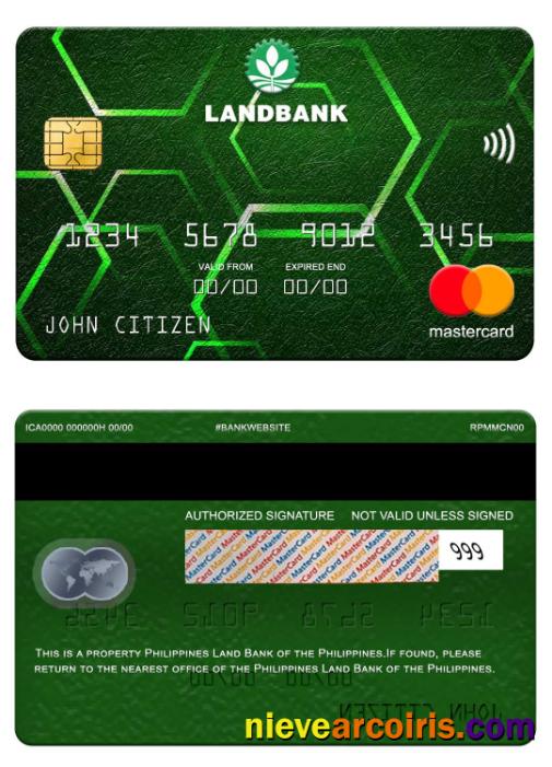 Philippines Land Bank Of The Philippines Mastercard Template