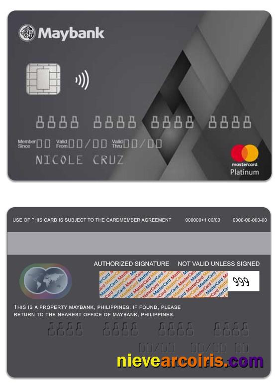 Philippines MayBank Platinum Mastercard Preview