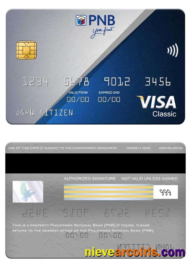 Philippines National Bank (PNB) Visa Classic Card Photolook
