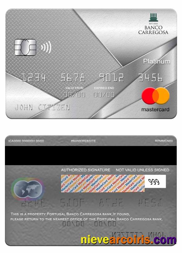 Portugal Banco Carregosa Bank Mastercard Platinum Preview