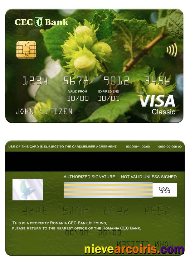 Romania CEC Bank Visa Classic Card Preview