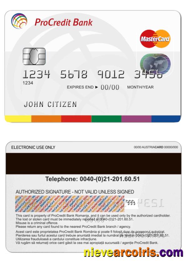 Romania ProCredit MasterCard Preview