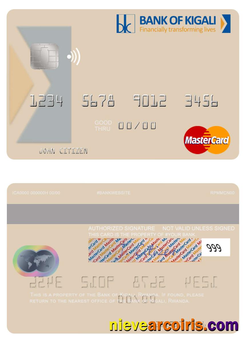 Rwanda Bank Of Kigali Mastercard Photolook