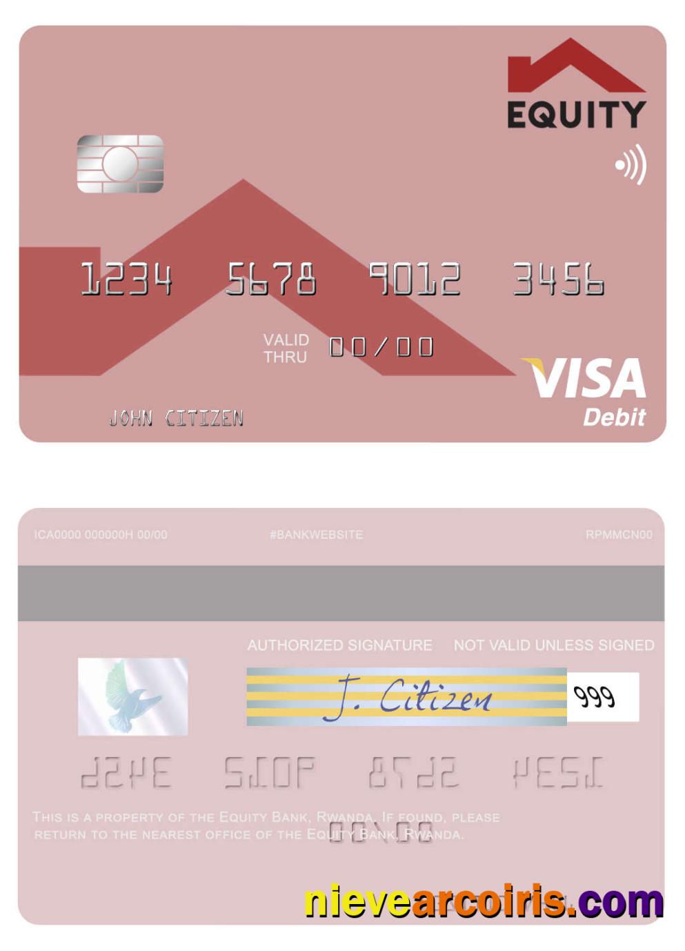 Rwanda Equity Bank Visa Debit Card Screen Photolook