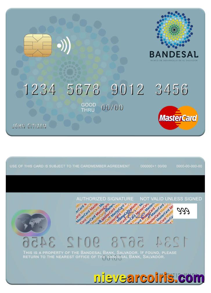 Salvador Bandesal Bank Mastercard Preview
