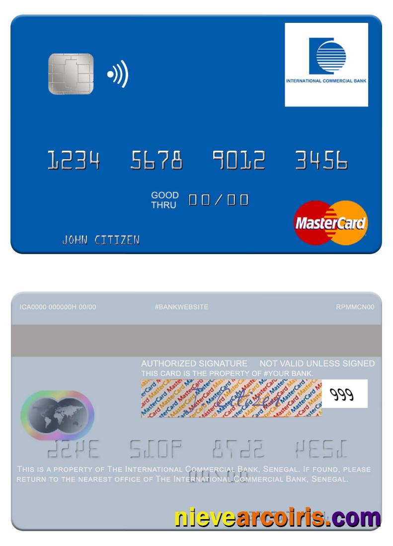 Senegal The International Commercial Bank Mastercard Photolook